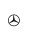 Mercedes-Benz Dark Chrom Mercedes-Stern Emblem für C-Klasse W206