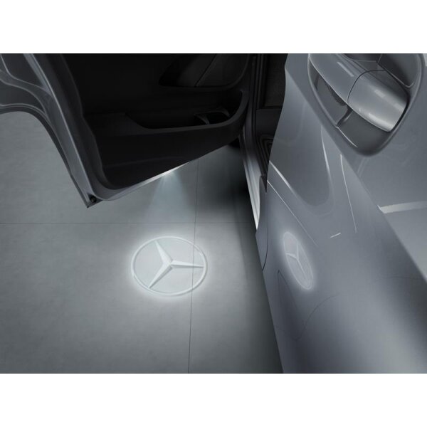 Mercedes-Benz LED Logoprojektor mit Mercedes Stern