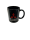 Mitsubishi Tasse schwarz Porzellan