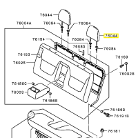 Mitsubishi Kopfstuetze H. D-Grau 6971A008HA