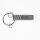 Fiat Schlüsselanhänger Metall Silberfarbend
