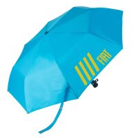 Fiat Regenschirm Gästeschirm automatik hellblau