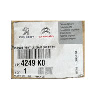 Peugeot 2xBremsscheiben vorne 4249K0 auch für Citroen Fiat Toyota