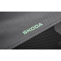 Skoda kompakte Haustierbox Schwarz/Grau