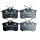 Original CITROËN 1616872480 Bremsbelagsatz, Hinten C3 C4 C8 405