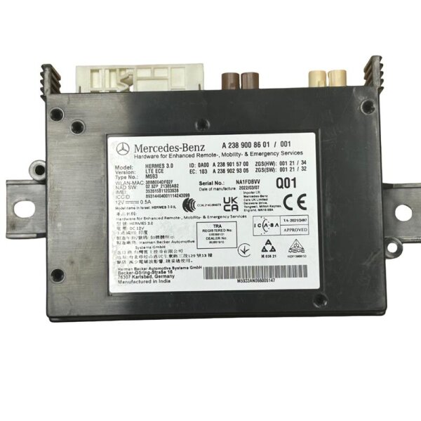 Mercedes-Benz Steuergerät Komunikationsmodul Bluethooth WIFI A- Klasse GLE W177 W128 A2389008601
