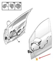 Original Peugeot Verdrahtung Anschluss Türkabelbaum 9801171780