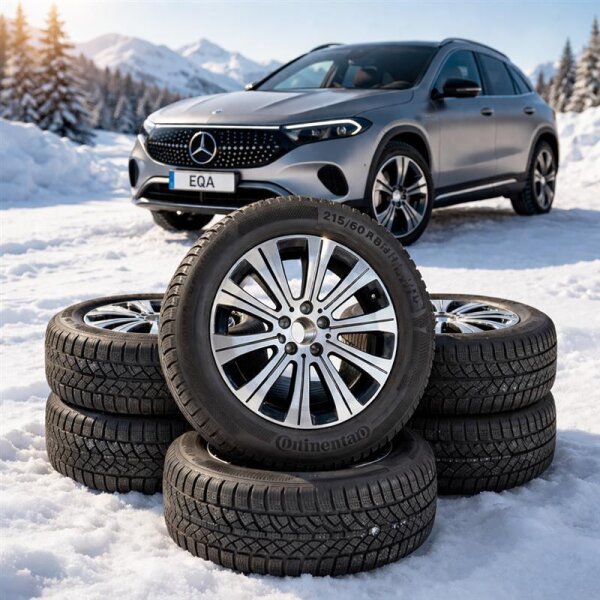 Winterkomplettradsatz ET 45,5 A2434010000 6,5Jx18H3 EQA 215/60 R18 DOT 2222
