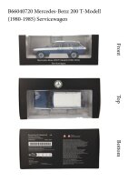 Mercedes-Benz 200 1:18  T-Modell (S123) 1980-1985 – Servicewagen Blau Norev B66040720