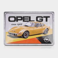 Opel GT Nostalgic-Art Blechschild – Vintage Deko für Garage & Oldtimer-Fans