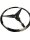 Mercedes-Benz Dark Chrom Mercedes-Stern Emblem für A-Klasse 177 Limousine