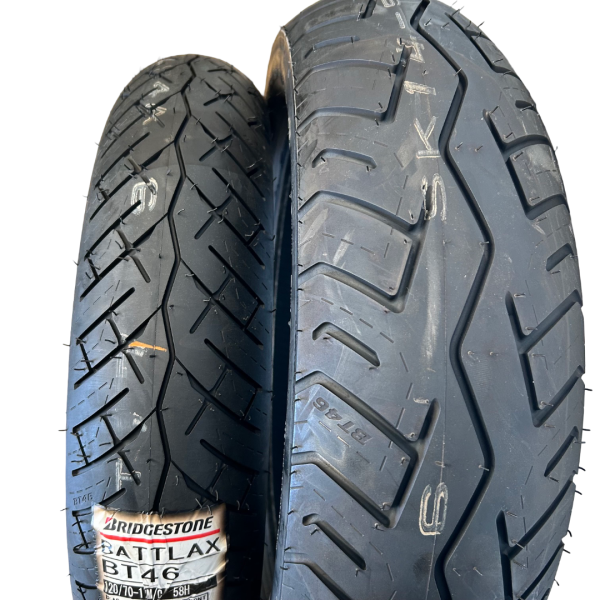Reifensatz Motorrad Bridgestone Battlax BT-46 150/80-16M/C 71V+120/70-1M/C 58H DOT20