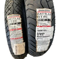 Reifensatz Motorrad Bridgestone BT46 R 150/80 D16 71V + 120/70-1M/C 58H DOT20