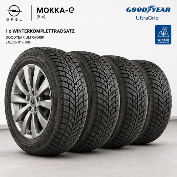 1x Winterkomplettradsatz Goodyear UltraGrip 215/65 R16 98H 9843961680