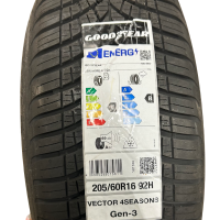 1x Allwetter Goodyear Vector 4 Seasons Gen-3 205/60 R16 92H EVR DOT 1924
