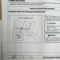 Mitsubishi Tailgate Protector MZ576762EX –...