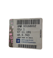Opel GM Tachometer Kombiinstrument 93168002