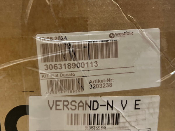 Westfalic Anhängekupplung KIT Fiat Ducato + E Satz 051021349 3203238