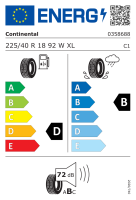 Continental ContiSportContact 5 SSR XL 225/40 R18 92W – Sommerreifen mit Runflat