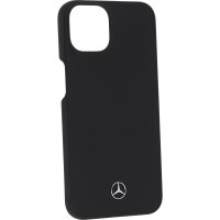 Mercedes-Benz Hülle für iPhone® 14 schwarz, Polycarbonat Mikrofaser Handyhülle