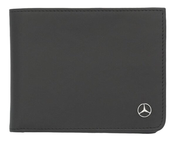 Mercedes-Benz Geldbörse Leder Portemmonaie schwarz Rindleder OVP B66959384