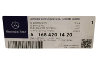 Mercedes Benz A-Klasse W168 Bremsbeläge Bremsklötze A1684201420