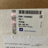 Opel Astra K Armaturenbrett Airbag Beifahrer Innenraumteil 13499663