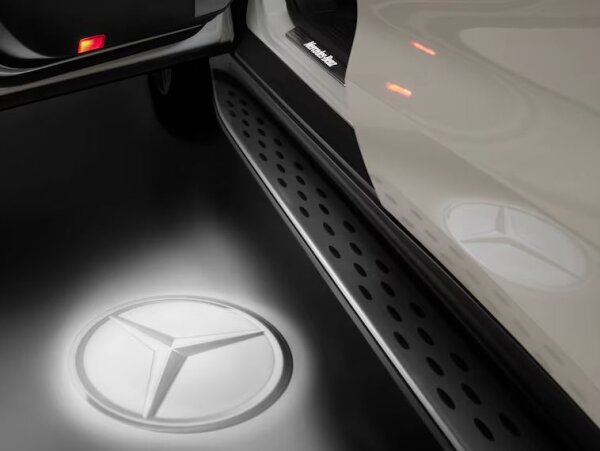 Mercedes-Benz LED Logoprojektor Stern Transparent – 2-teiliges Set A1778200201