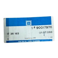 GM Anhängerkupplung Elektrosatz Kabelsatz Opel Oltimer Kadett E 90017976