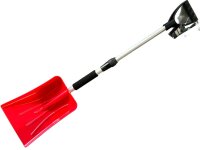 Schneeschieber Schneeschaufel mit Teleskopstiel Rot 47600000