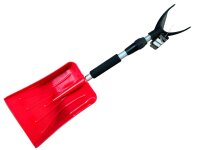 Schneeschieber Schneeschaufel mit Teleskopstiel Rot 47600000