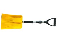 Schneeschieber Schneeschaufel mit Teleskopstiel Gelb 4760000