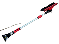 Teleskop-Eiskratzer 80cm -120cm Bürstenkopf 180° verstellbar Rot 46030000
