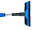 Teleskop-Eiskratzer 80cm -120cm Bürstenkopf 180° verstellbar Blau 46030000