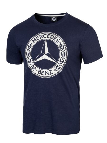 Mercedes-Benz T-Shirt Herren Navy Slim Fit Baumwolle mit Classic Logo 1926
