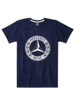 Mercedes-Benz T-Shirt Herren Navy Slim Fit Baumwolle mit Classic Logo 1926