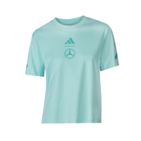 Mercedes-Benz Damen T-Shirt Aqua B67960190 by adidas 100% Baumwolle Regular Fit