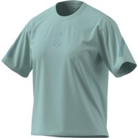 Mercedes-Benz Damen T-Shirt Aqua B67960190 by adidas 100% Baumwolle Regular Fit