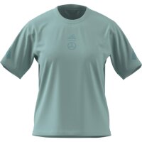 Mercedes-Benz Damen T-Shirt Aqua B67960190 by adidas 100% Baumwolle Regular Fit