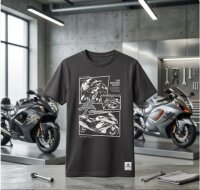 T-Shirt Suzuki Hayabusa Schwarz XL mit Logo 99000-79NA1-15X