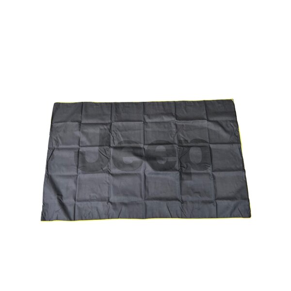Jeep Sporttuch aus schwarzem Polyester mit Jeep-Logo Maße: 130 x 80 cm