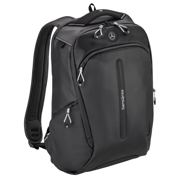 Mercedes-Benz Rucksack schwarz, Polyamid (recycelt) / Polyester, Samsonite