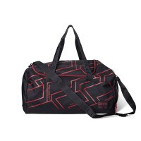 Peugeot Sporttasche Schwarz rotes GTI Design großer Stauraum PEU25-SAC-SPO-GTI