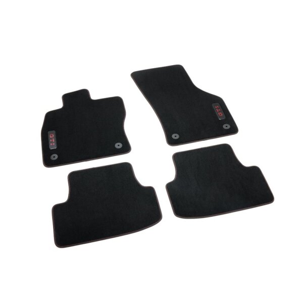 VW Golf 8 (5H) Fußmatten GTI beleuchtet Stoffmatten Textil 5H1061270D WGK