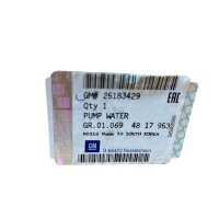 Original GM Opel Antara Captiva Cruze Epica Diesel Wasserpumpe 25183429