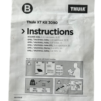 Thule Kit 3090 Montagekit für Dachträgersystem Astra Meriva Zafira 18309007