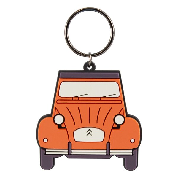 CITROËN 2CV Schlüsselanhänger – Orange Retro Edition