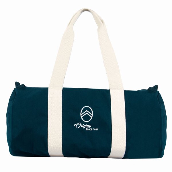 Citroën Origins Polochon-Tasche – Blau aus Bio-Baumwolle