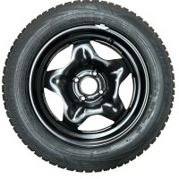 Komplettradsatz Stahlfelgen mit Kappen ET20 Falken...