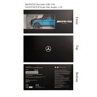 Mercedes-Benz AMG G 63, Geländewagen W465 MANUFAKTUR hyper blue magno NZG, 1:18